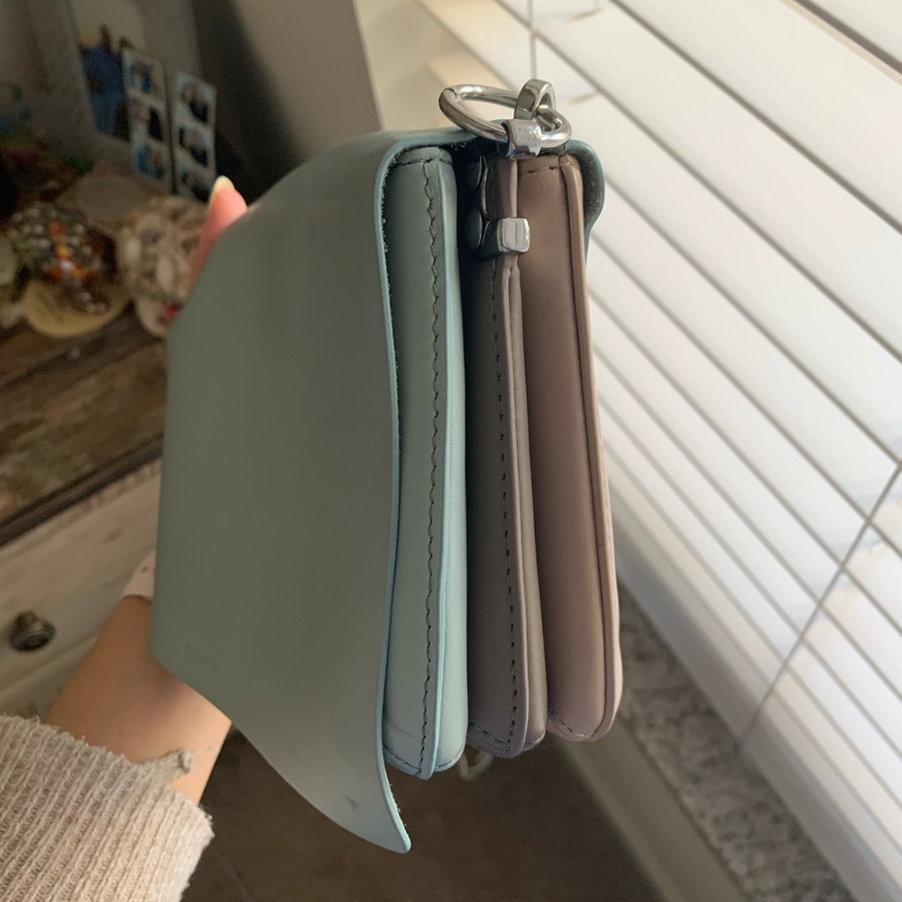 ALLSAINTS Zep Colorblock Leather Shoulder Bag - Picture 7 of 8